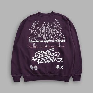 Darc Sport Street Fighter Purple London Crewneck Medium